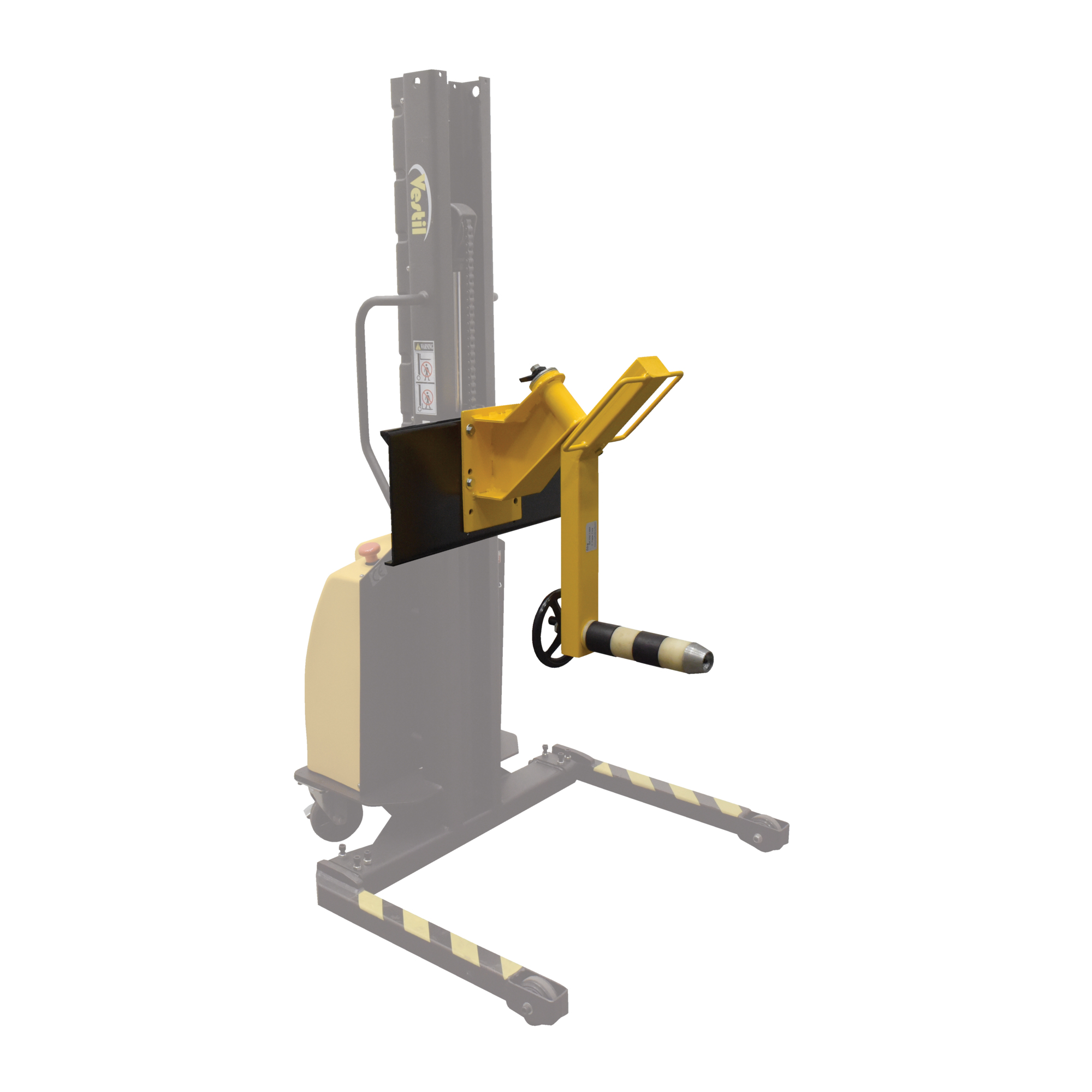 Vestil Steel Reel Rotator Attachment for Manual Winch Stacker — Durable Design, User Control, Model# VWS-AA-RR
